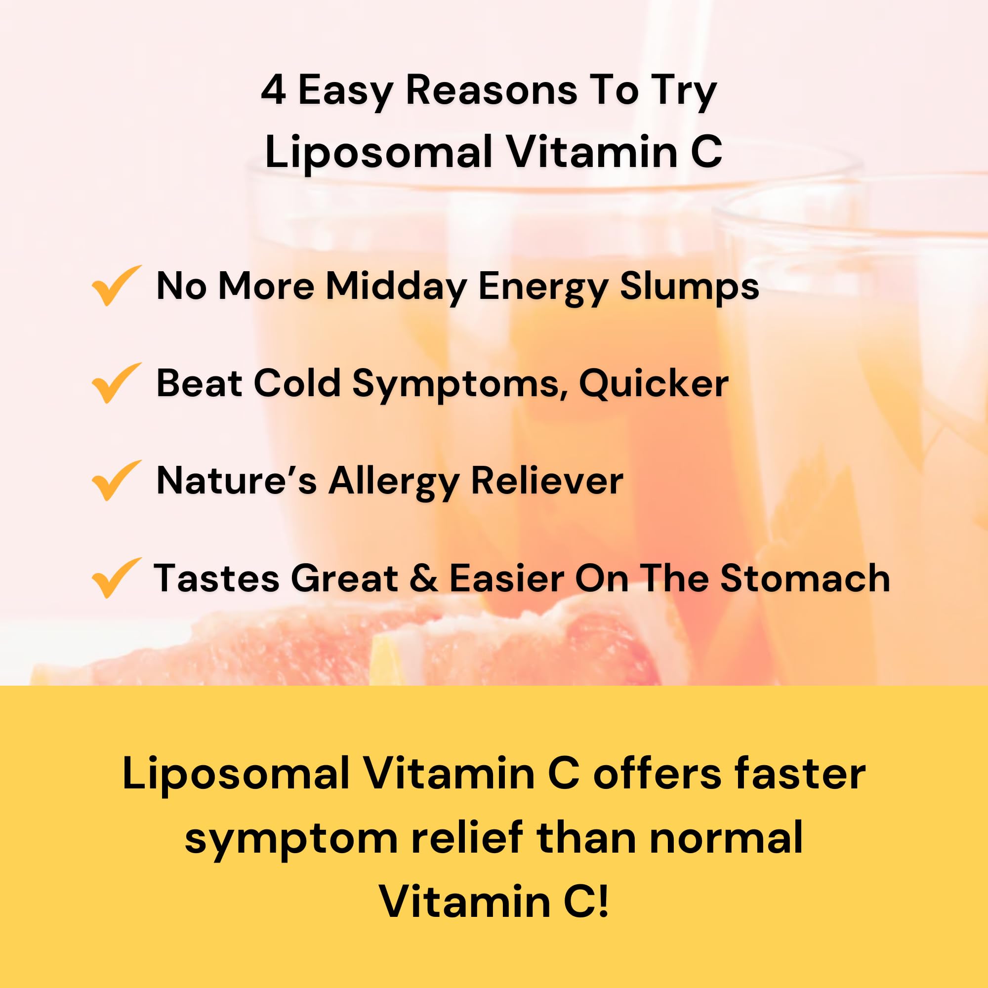Revitalize Wellness Liposomal Vitamin C is alcohol-free, soy-free, gluten-free