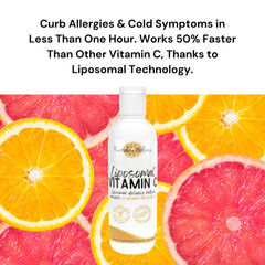 Liposomal Vitamin C stirred into water for a quick refreshing sip