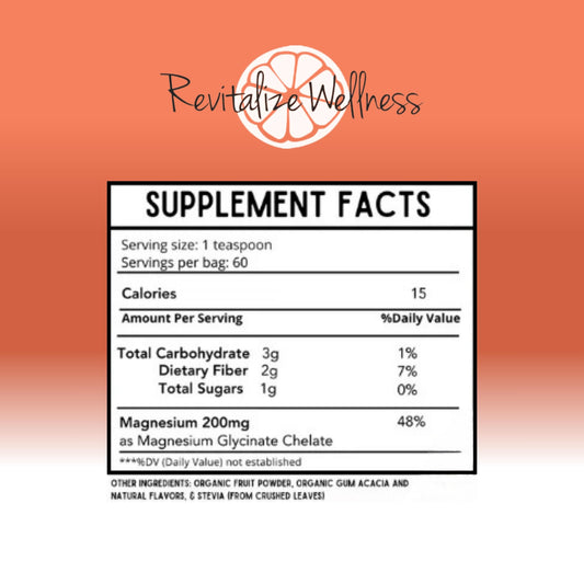 Revitalize Wellness Mag Defense fruit punch glass highlighting tasty flavor and daily use