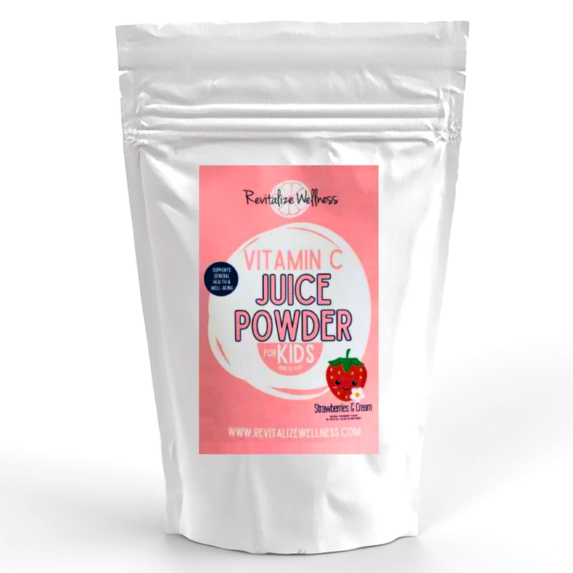 Revitalize Wellness Vitamin C powder jar ready for daily supplementation