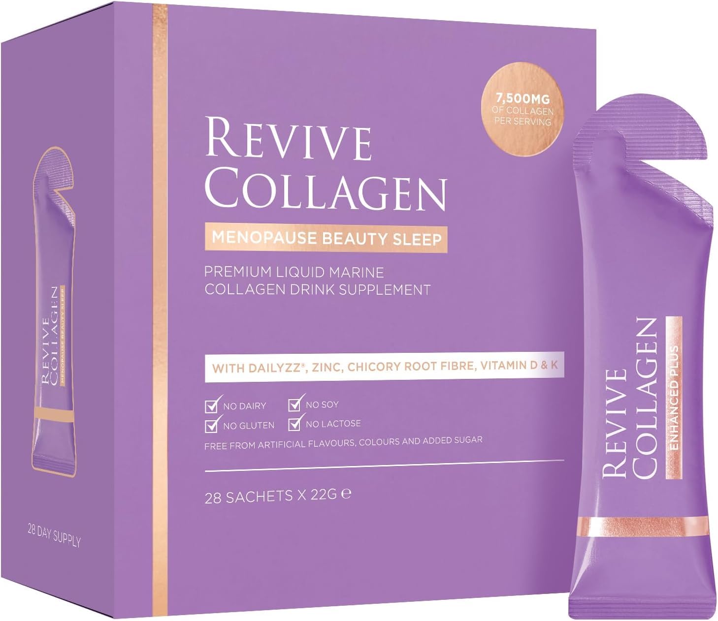 Revive Collagen menopause beauty sleep pour — supports restful nights and refreshed mornings.