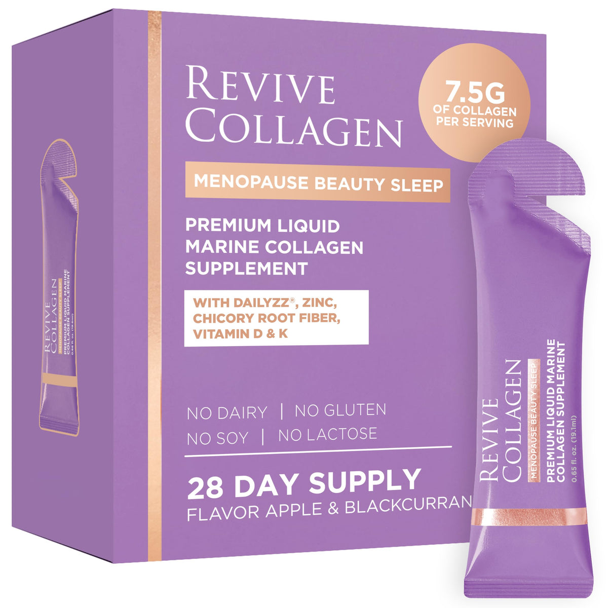 Revive Collagen sueno-bote: bebida que apoya un descanso reparador.