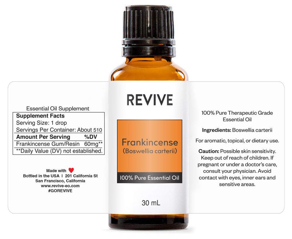 Revive Frankincense Boswellia Carterii diffuser scene for tranquil ambiance and mood support