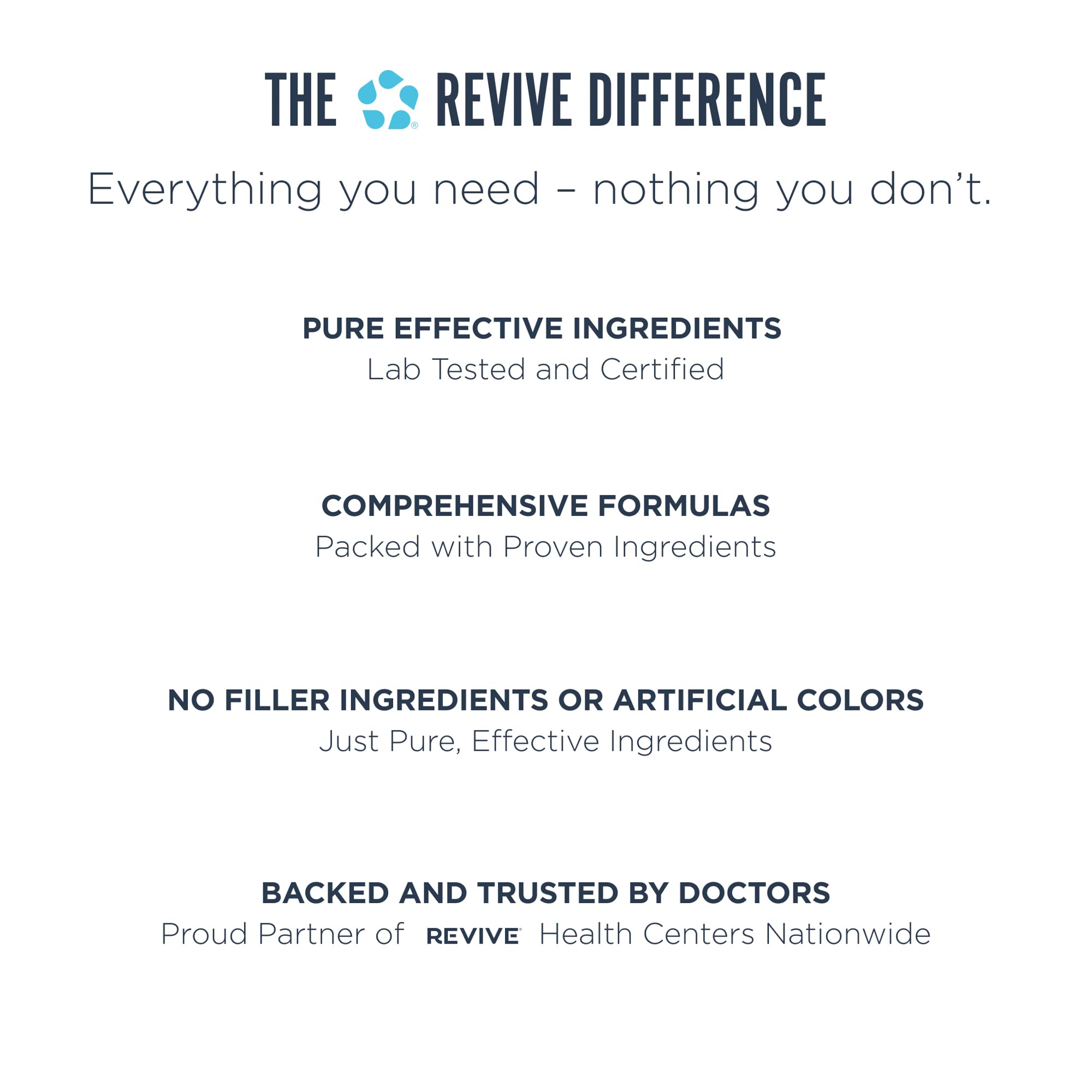 Revive MD AdrenalCORE glass of water indicating easy daily intake.