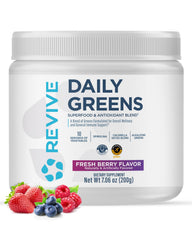 Revive MD Daily Green Powder Fresh Berry tub for daily greens boost