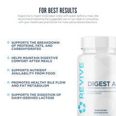 Revive MD Digest Aid pack containing three bottles signals value and convenience
