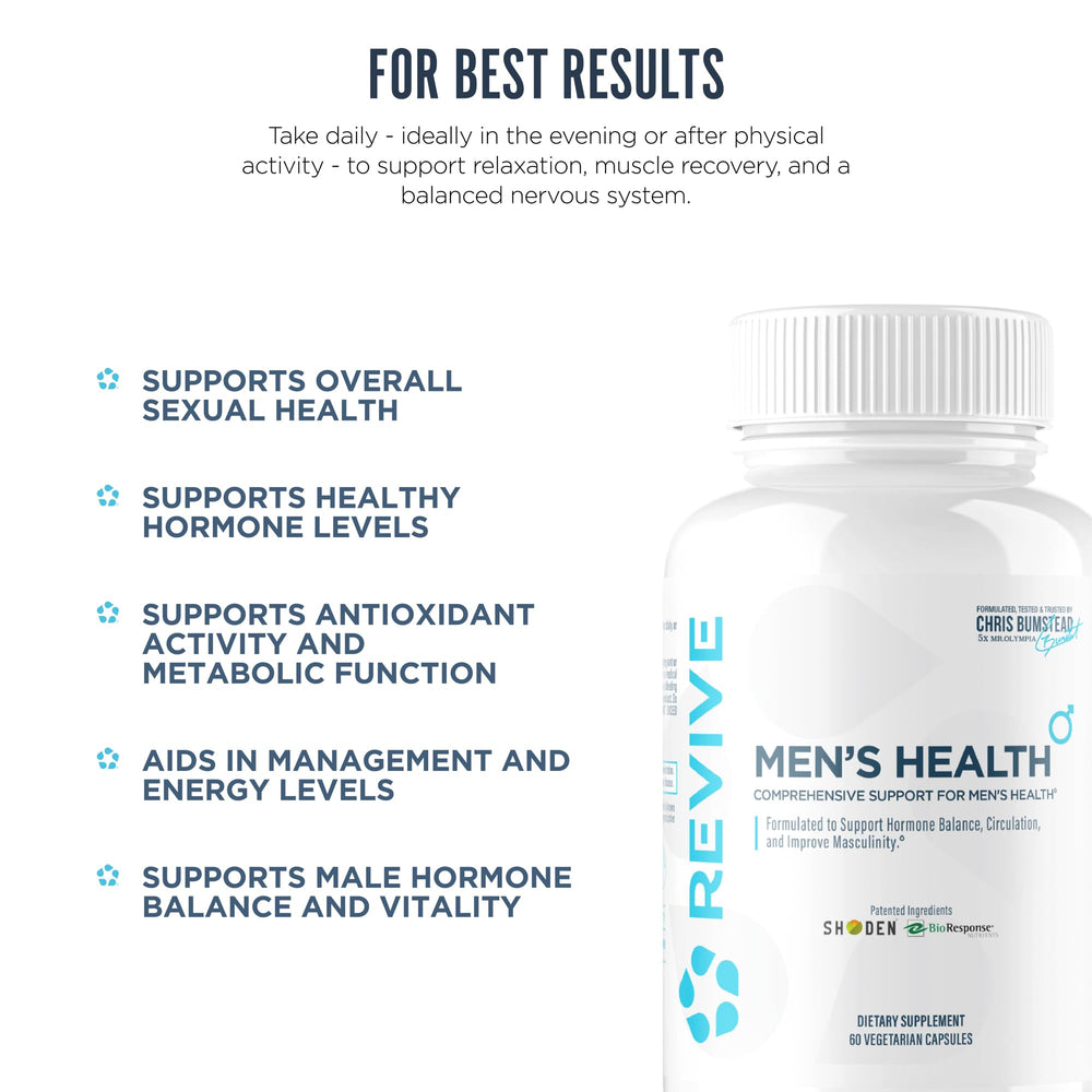 Pouring Revive MD DIM capsules to show simple daily dosing