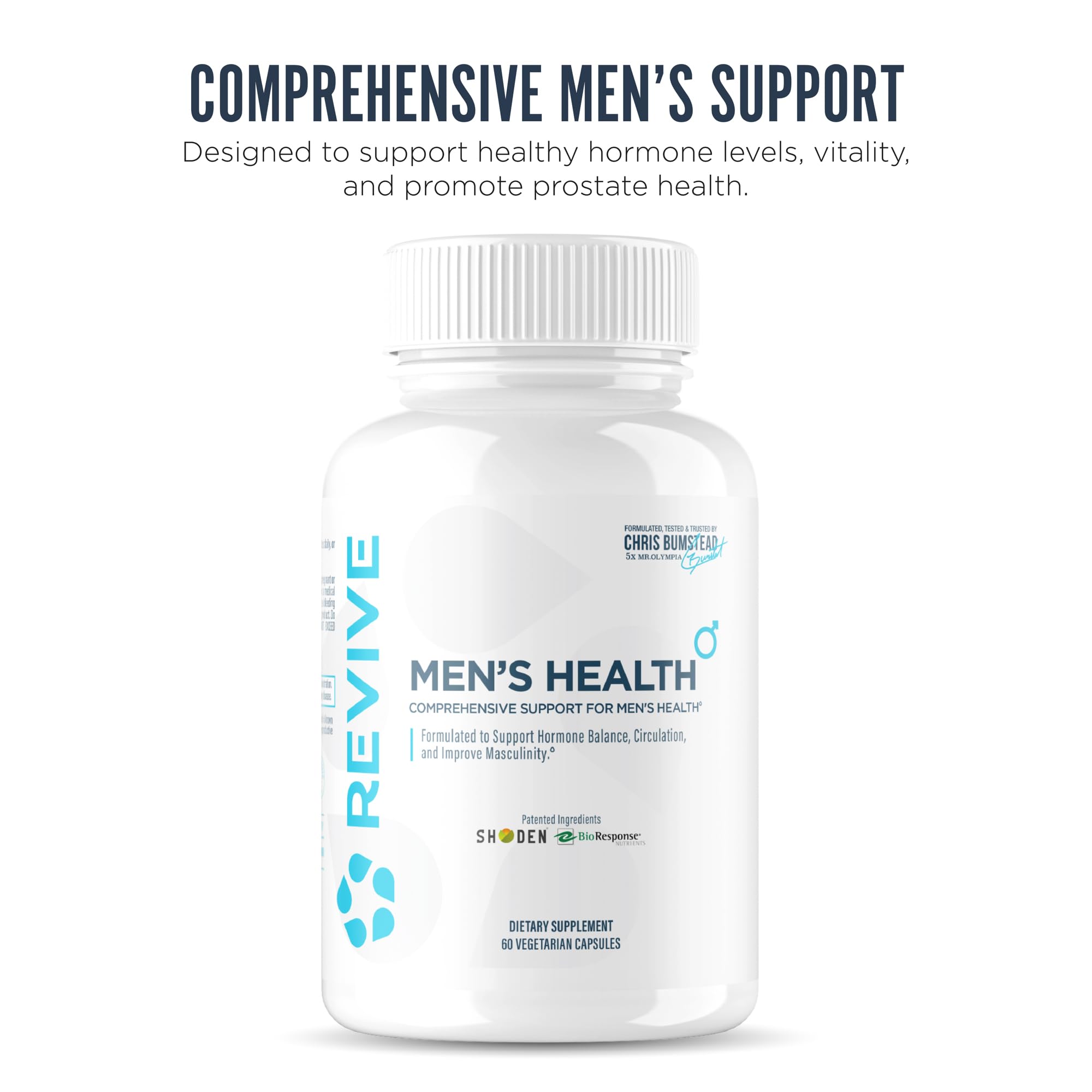 Close-up of Revive MD DIM capsules for daily vitality and hormonal balance