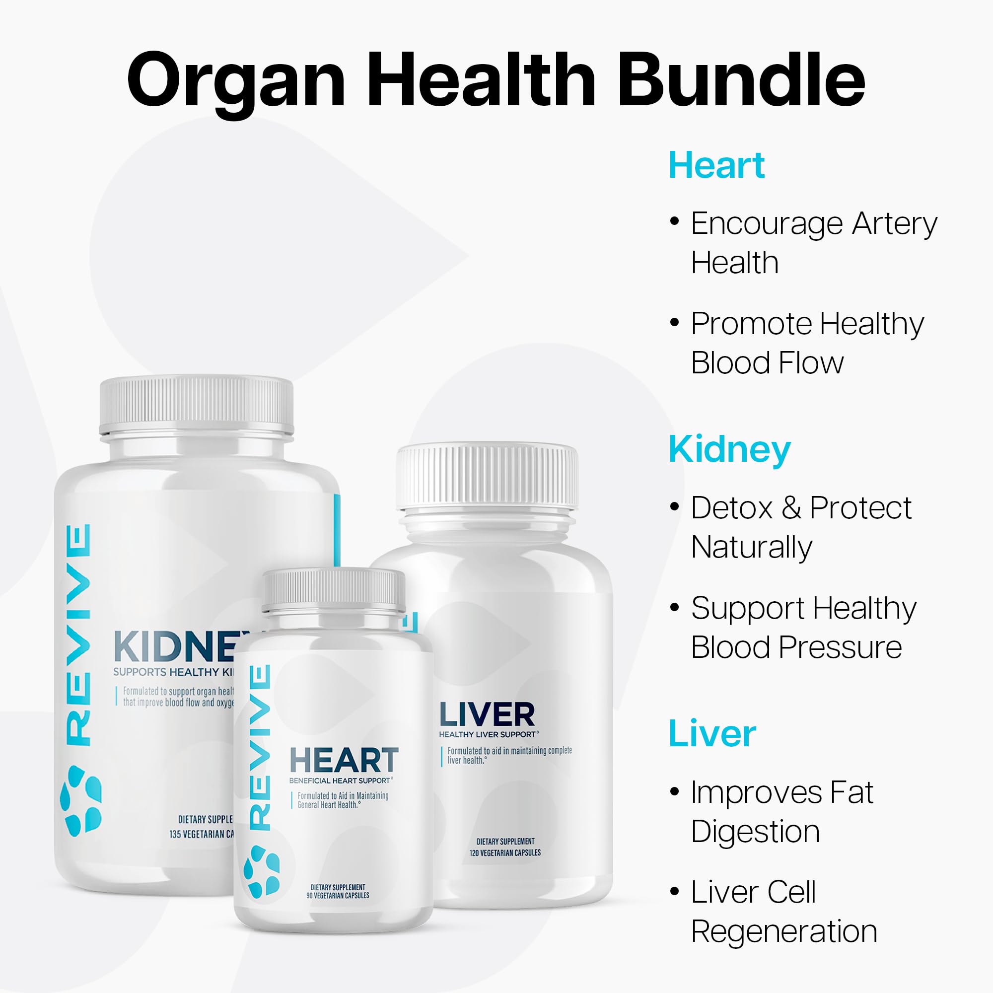 Revive MD Heart Formula capsules close-up for daily heart support