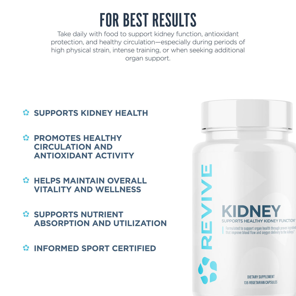 Revive MD packaging box emphasizing vegan, gluten-free and soy-free formula.