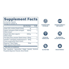 Serving suggestion showing three capsules with water for daily routine.