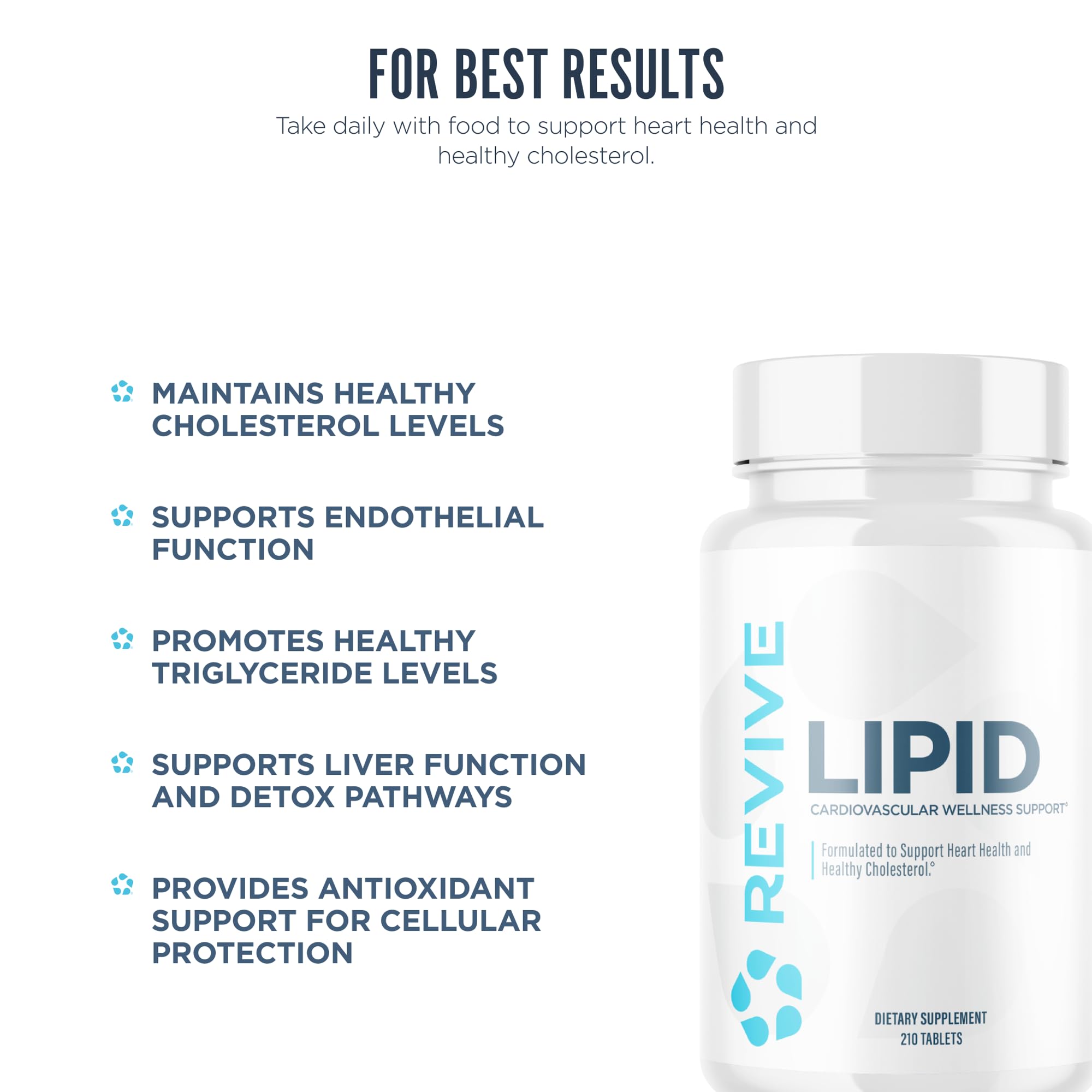 Revive MD Lipid capsules with artichoke extract for natural lipid balance.