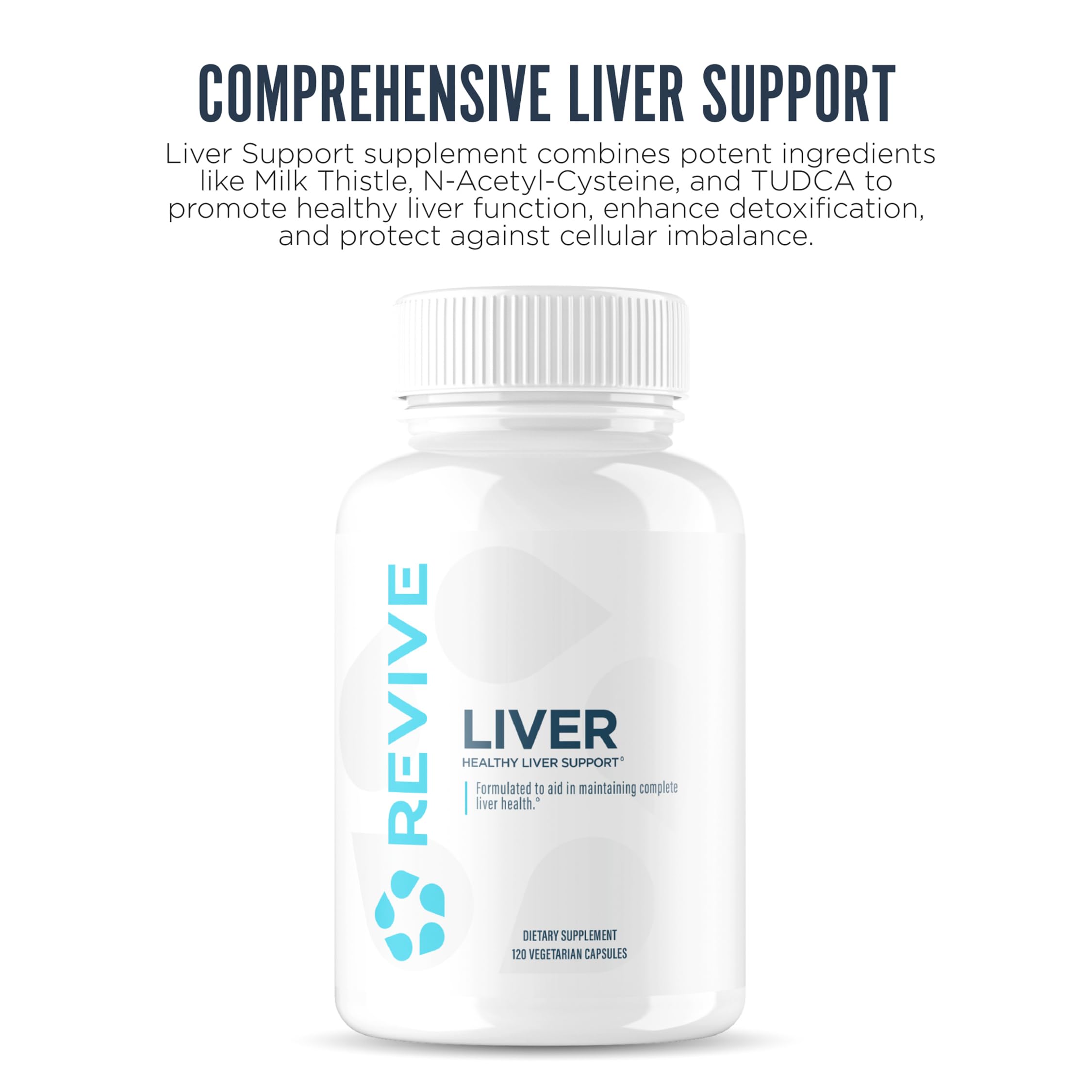 Revive MD Milk Thistle capsules highlight natural liver support