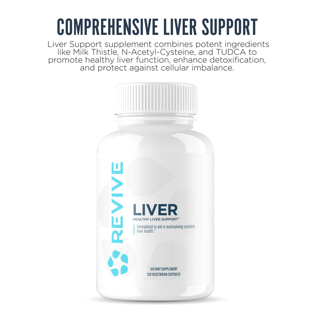 Revive MD Milk Thistle capsules highlight natural liver support