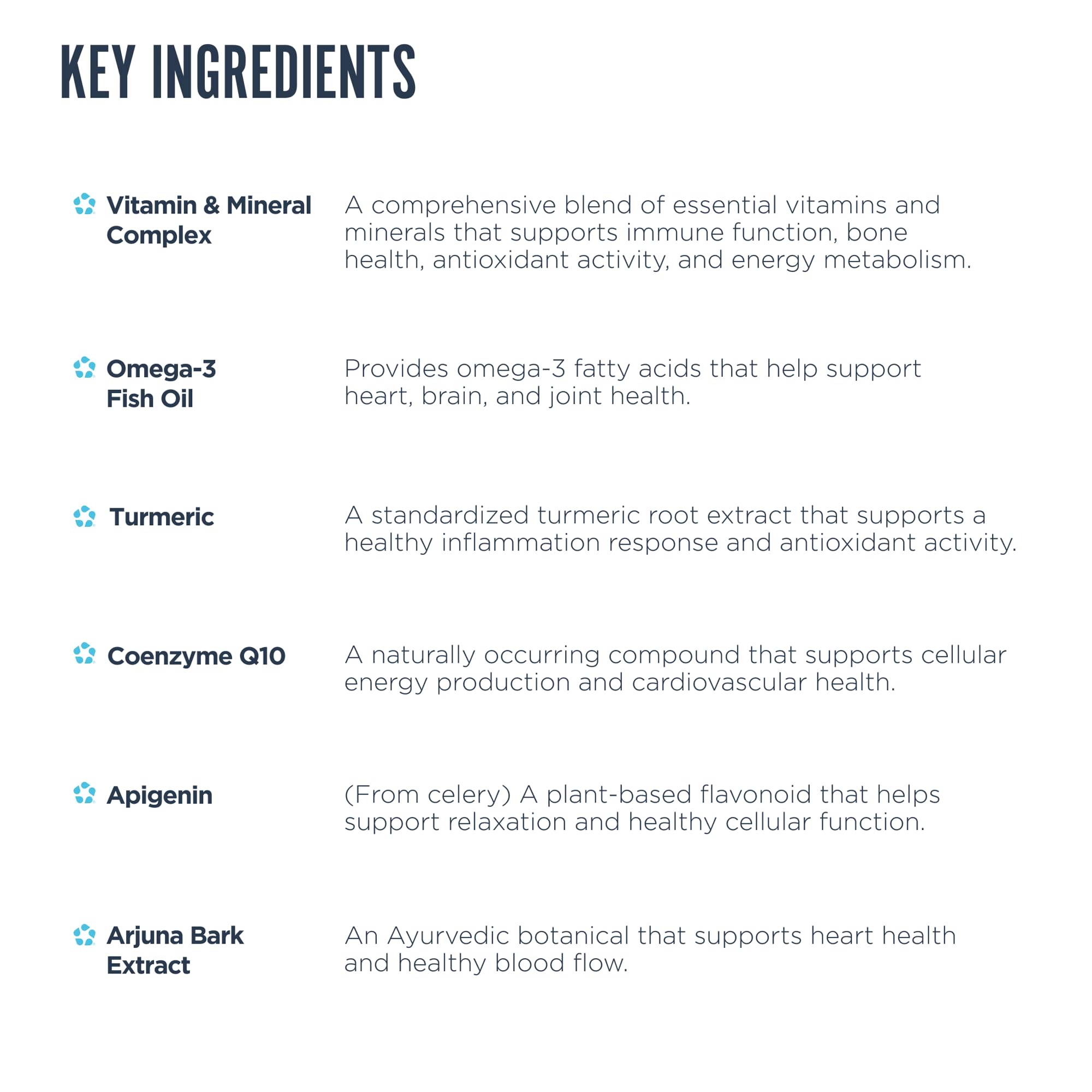 Revive MD turmeric arjuna extract highlights natural ingredients for daily wellness.