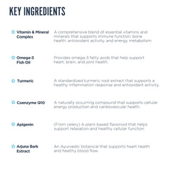 Revive MD turmeric arjuna extract highlights natural ingredients for daily wellness.