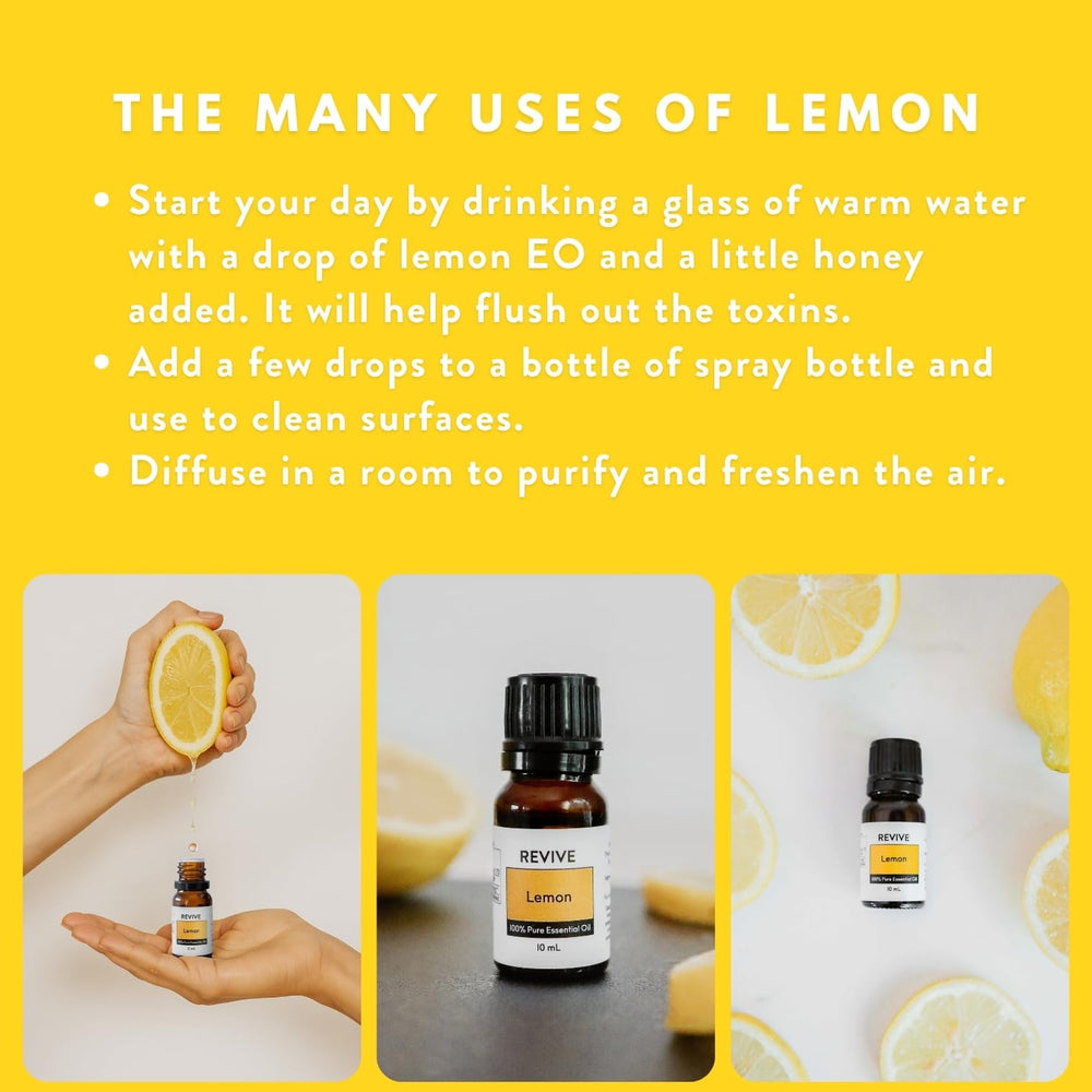 REVIVEEO Lemon essential oil massage application for relaxing sessions.