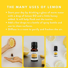 REVIVEEO Lemon essential oil massage application for relaxing sessions.