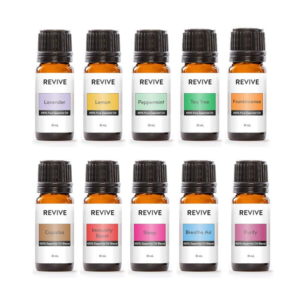REVIVEEO Lavender bottle for calming aromatherapy and mood balance.