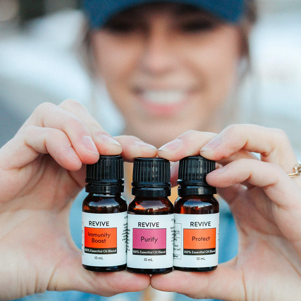 REVIVEEO Purify 10ml bottle pour helps fresh fragrance for clean spaces.
