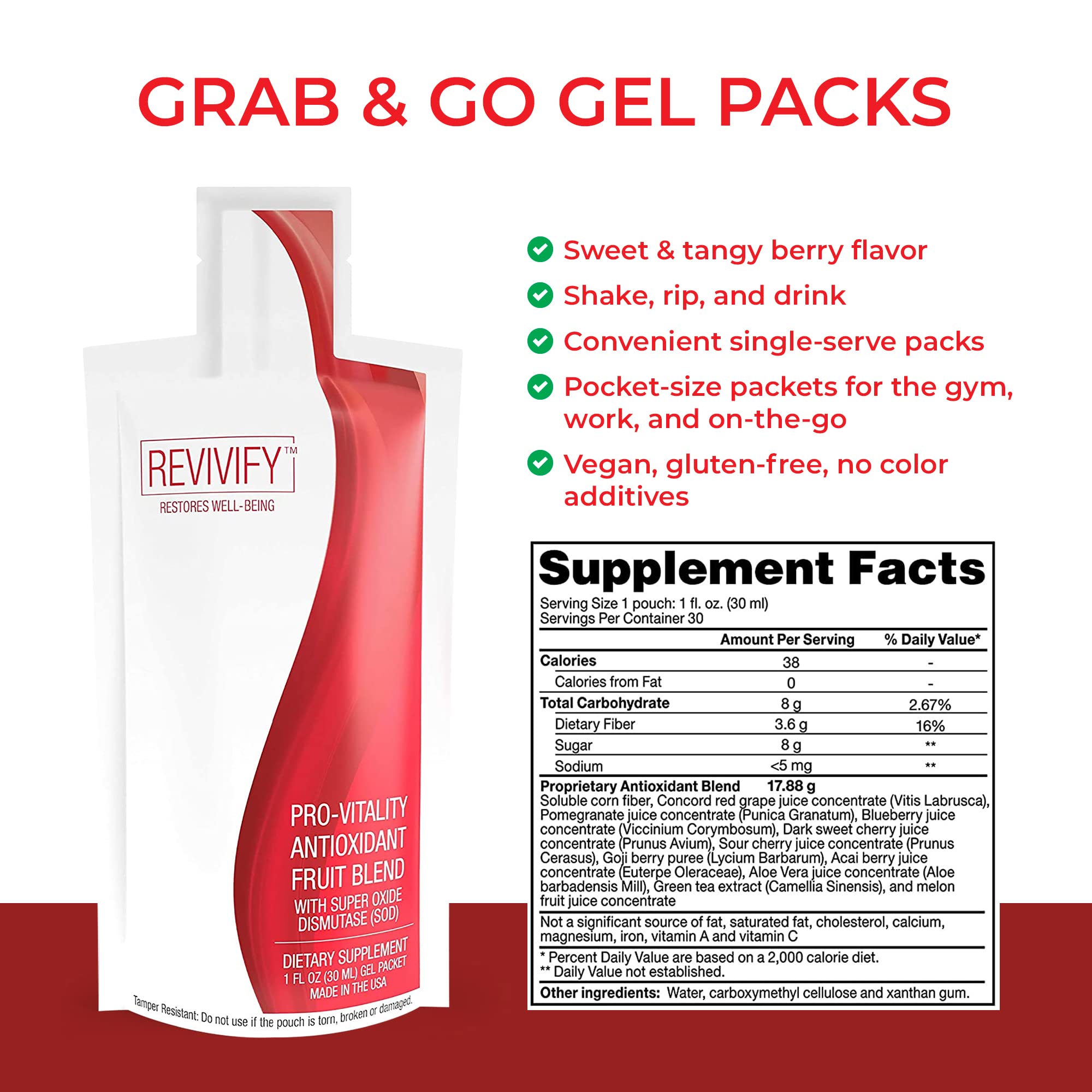 REVIVIFY Pro-Vitality Gel texture close-up for appealing consistency