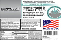 REVIVOL-XR applicator: precise internal and external application for convenient relief.