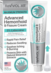 REVIVOL-XR bottle: fast numbing for hemorrhoid discomfort and rapid relief.