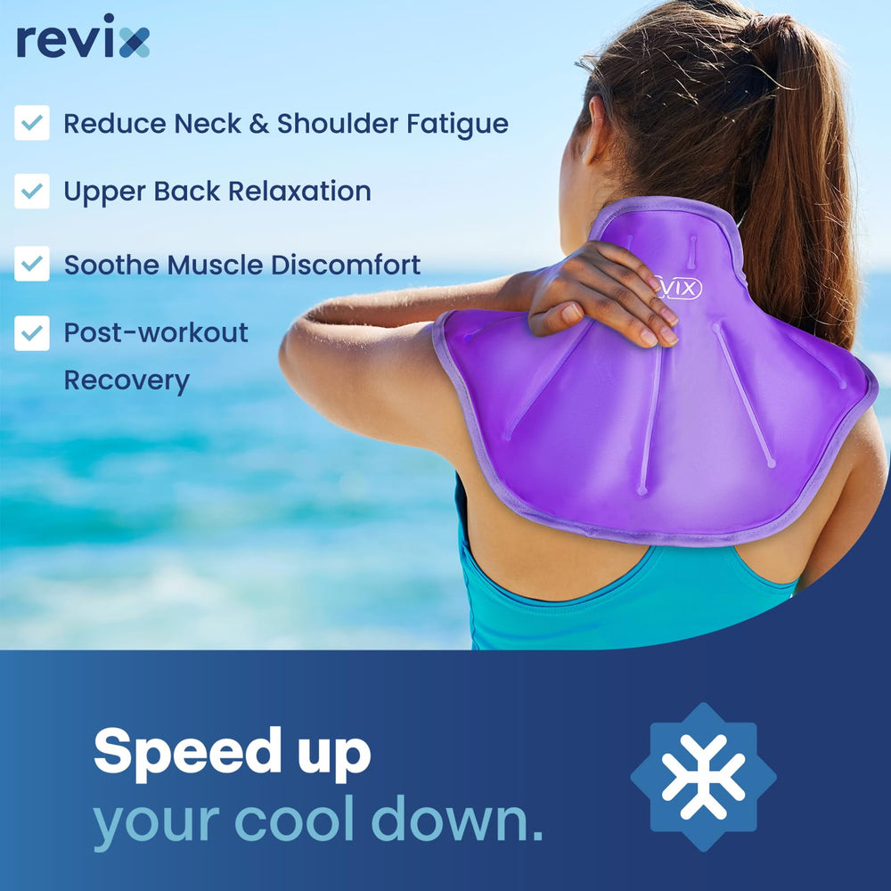 REVIX gel pack showing dividing lines for even cooling distribution
