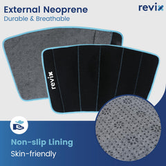 REVIX gel ice pack multi-chamber design stays pliable and cool for longer sessions