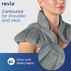 REVIX herb and flaxseed-filled pad creates a gentle, long-lasting warmth during relaxation.