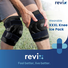 Two elastic straps enable hands-free cold therapy during activities.