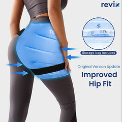 REVIX soft terry side and smooth nylon side for comfort and cooling
