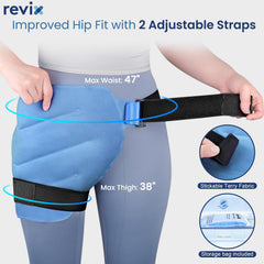 REVIX two long straps keep the hip wrap securely in place