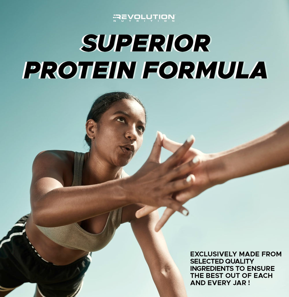 Revolution Nutrition High Whey 24-serving count highlights long-lasting protein supply.