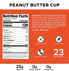 Revolution Nutrition High Whey bottle emphasizes absence of artificial colors.