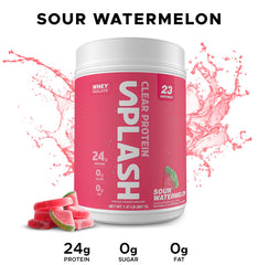 Revolution Nutrition Splash Clear Protein mixer blending into a zero-sugar drink.
