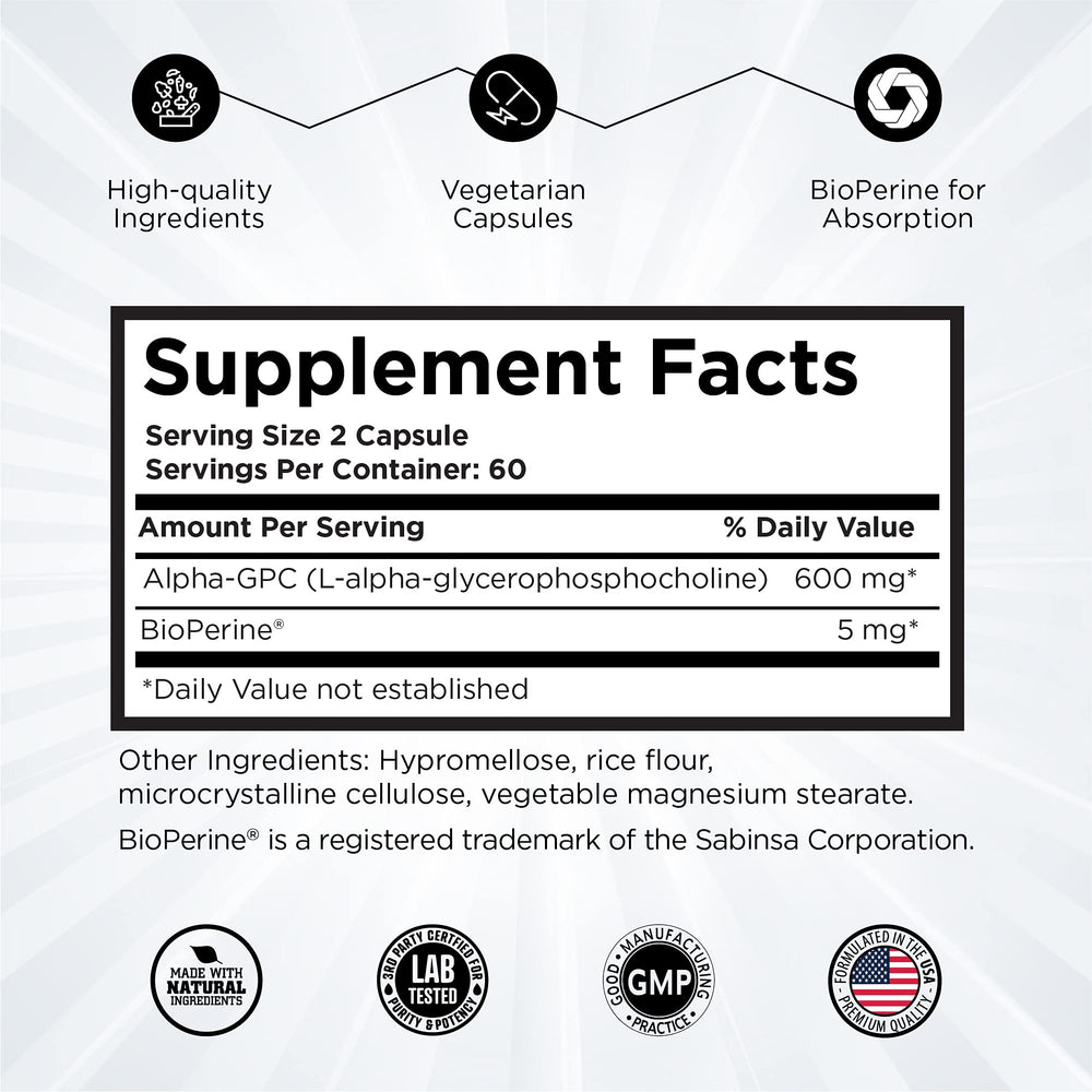 Revolution Science Alpha GPC serving scoop, demonstrating recommended serving size.