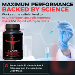 Revolution Science T-GAINS athlete in gym, illustrating training support for performance