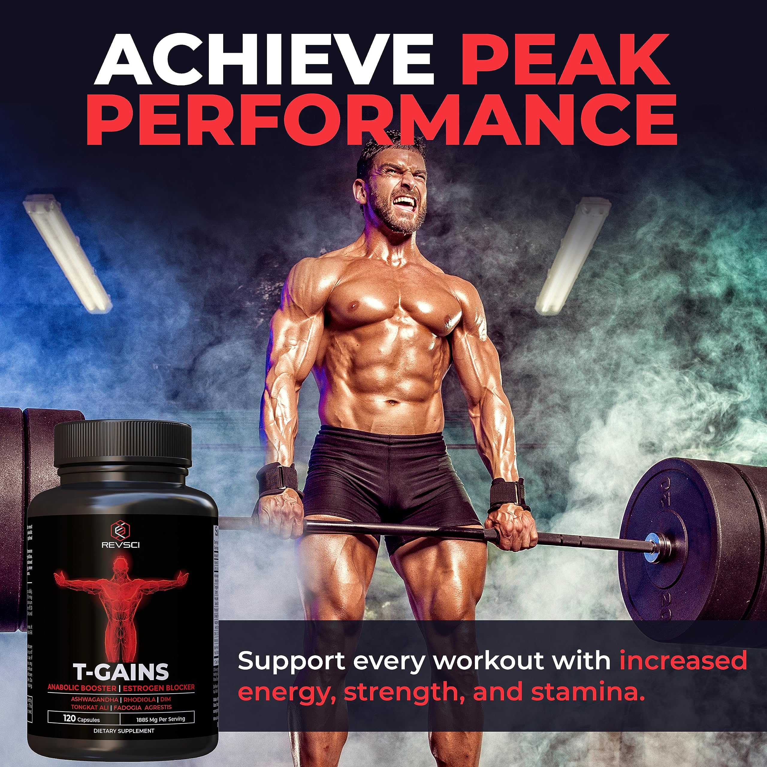 Revolution Science T-GAINS capsules, convenient daily supplement for endurance and recovery