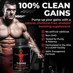 Revolution Science T-GAINS dosage schedule, easy daily routine for consistent support