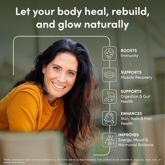 RHEASILVIA bovine colostrum pills support gut health and nutrient absorption.