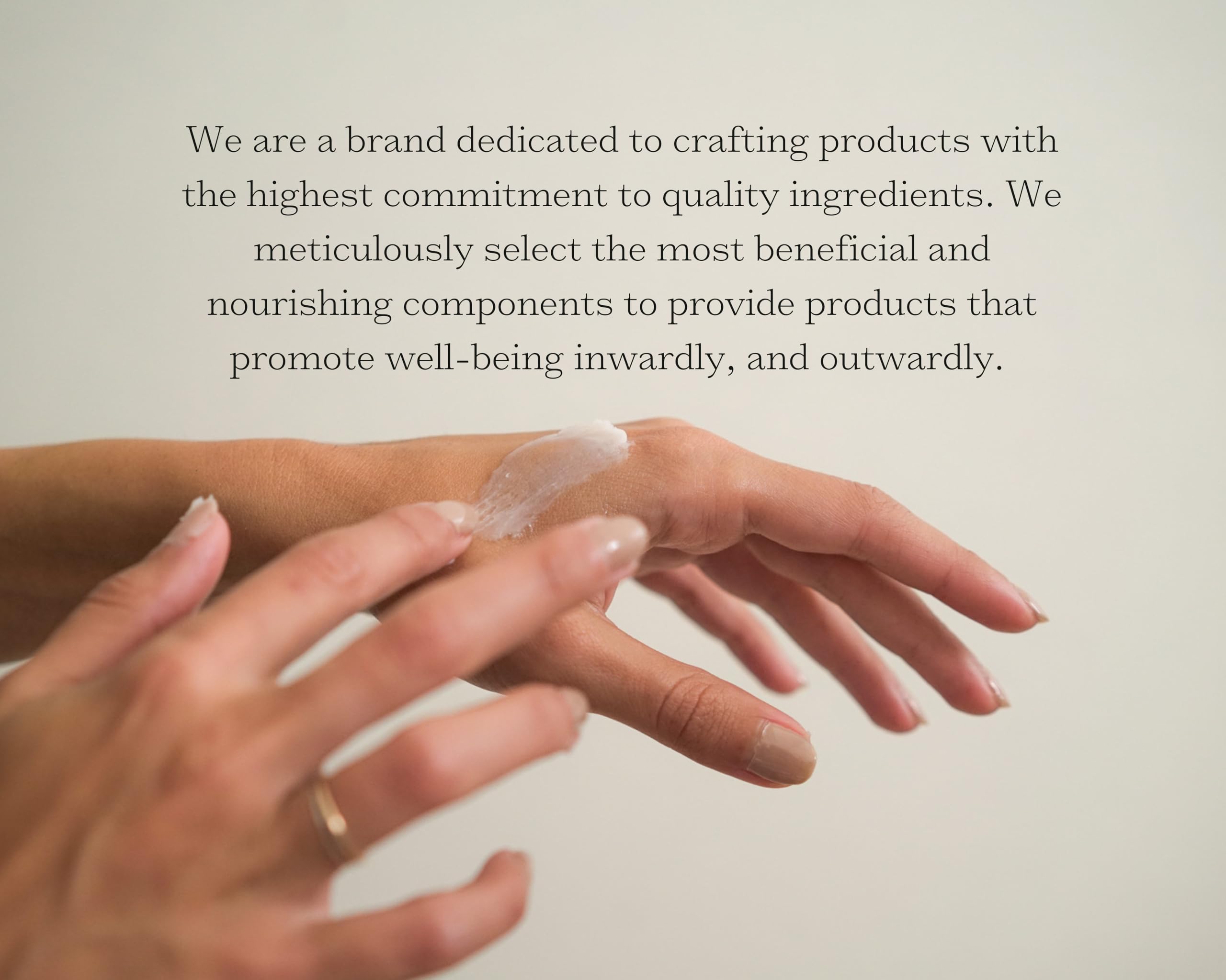 Rhemede Restoration Balm application on hands demonstrates gentle daily use