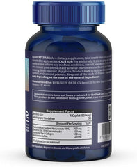 Rheuskin Motion 3 Pack capsules closeup highlights potent 850 mg caplets for joint support.
