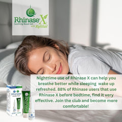 Rhinase saline nasal mist dual-salt bottle demonstrating natural hydration.