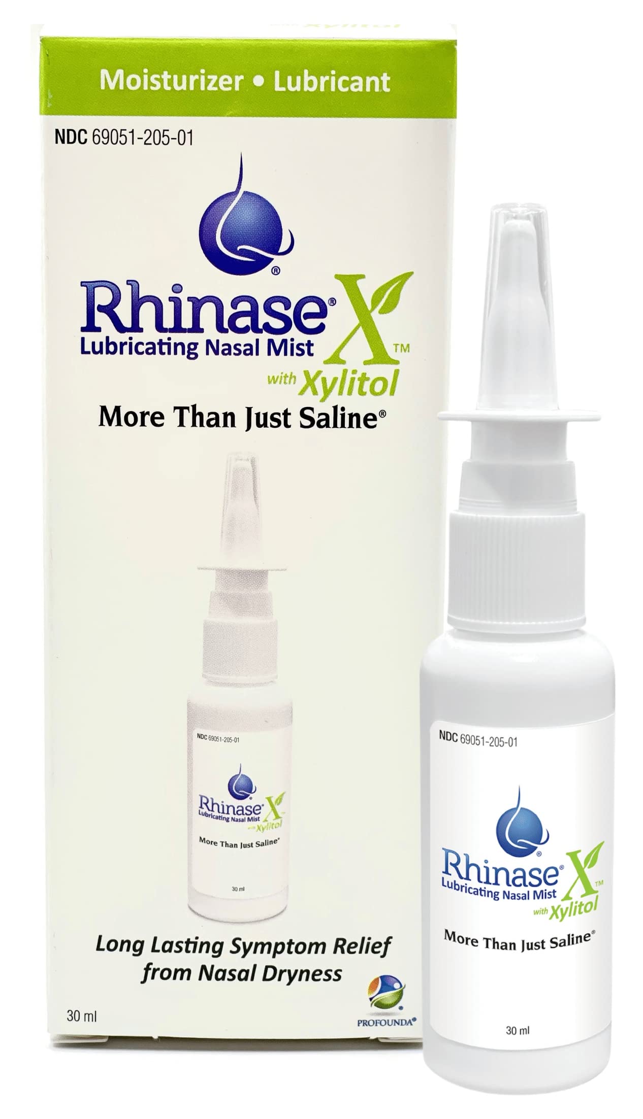 Rhinase X Mist 3 Pack unboxed for convenient nasal moisturization.