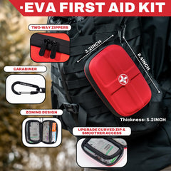 Rhino Rescue compact travel kit fits backpacks and luggage for on-the-go safety