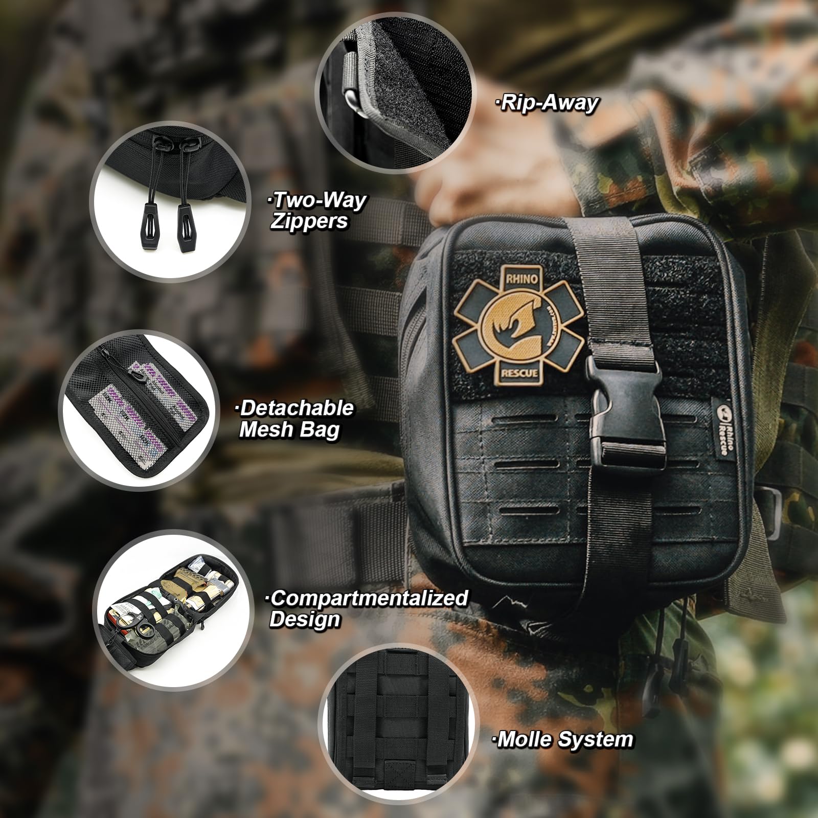 RHINO RESCUE IFAK 36-inch splint system for limb stabilization