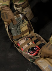RHINO RESCUE IFAK triangle bandage included for immobilization