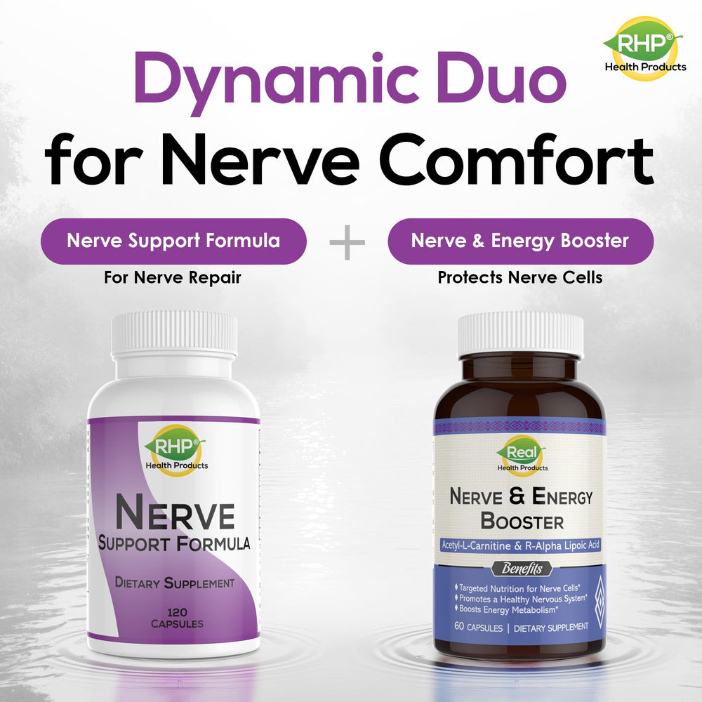 RHP vitamin D3 container pointing to overall nerve comfort