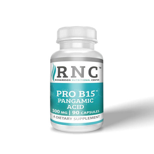 Richardson Nutritional Center B15 Complete capsules in bottle for daily energy support